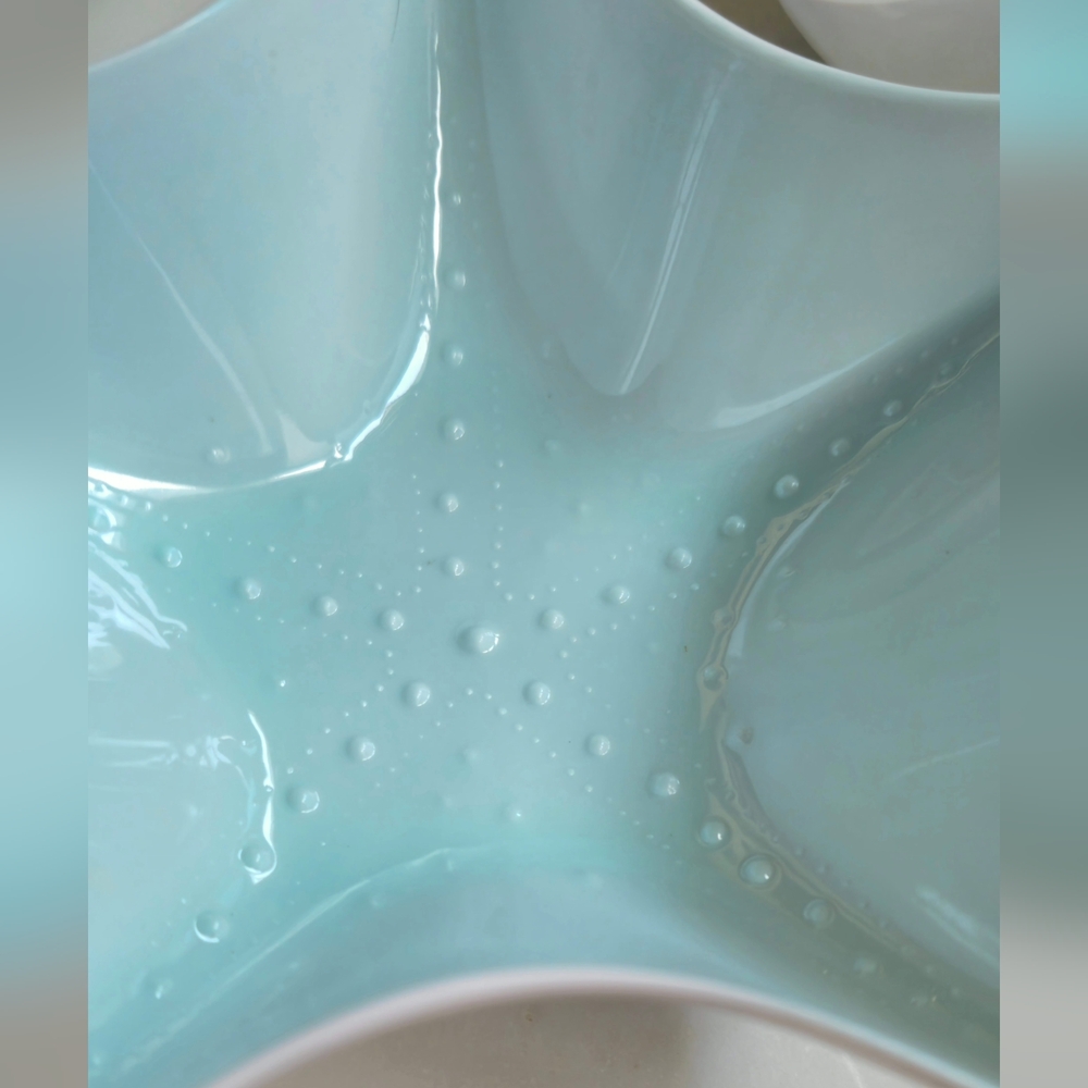 Sigrid Olsen Home Seastar desert dishes Set of 4 Light Blue - Picture 3 of 8